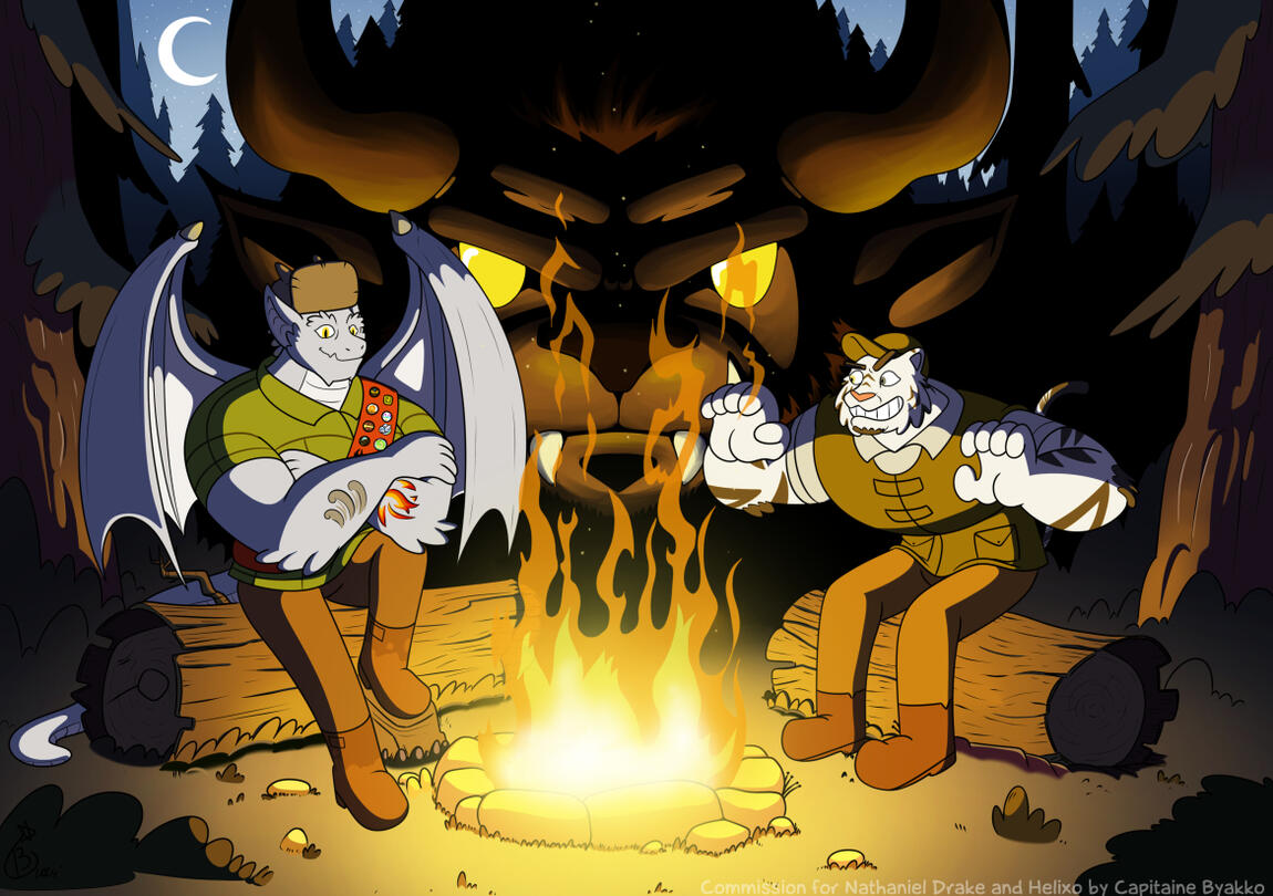 Nathanael and Helixo: Doorsign for the Fauntastic (Gravity Fall Styled)